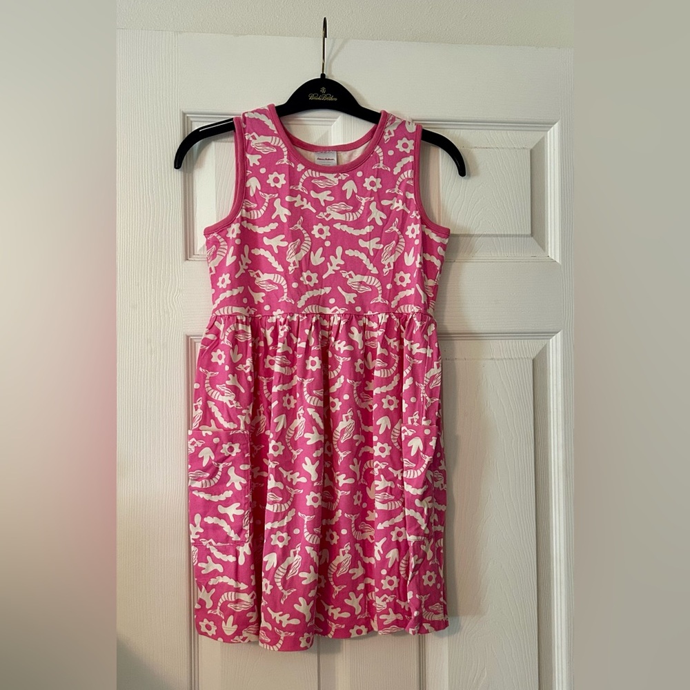 Hanna Andersson Sleeveless Print Pocket Dress size 10